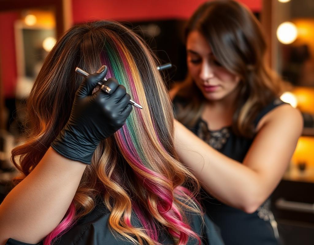 Coloration im Salon